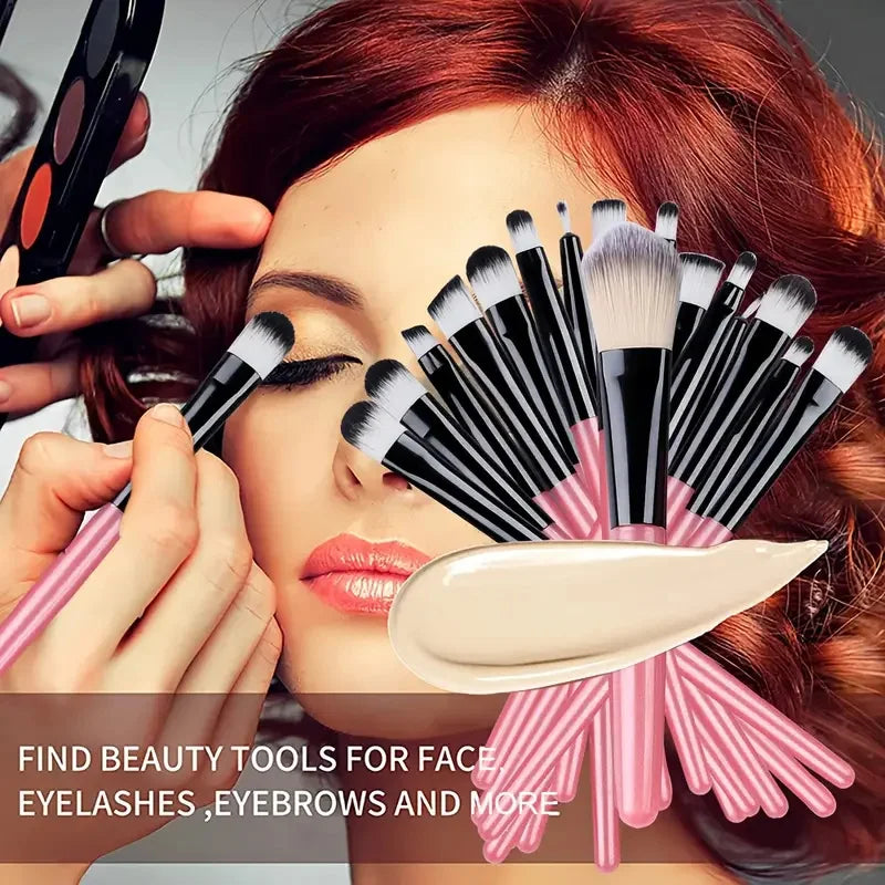 Set de 20 Pinceaux de Maquillage Professionnels