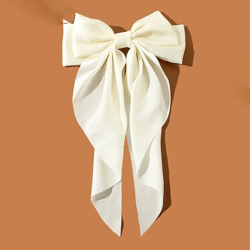 Barrette Nœud Satin Style Coréen