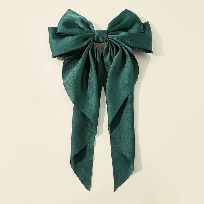 Barrette Nœud Satin Style Coréen