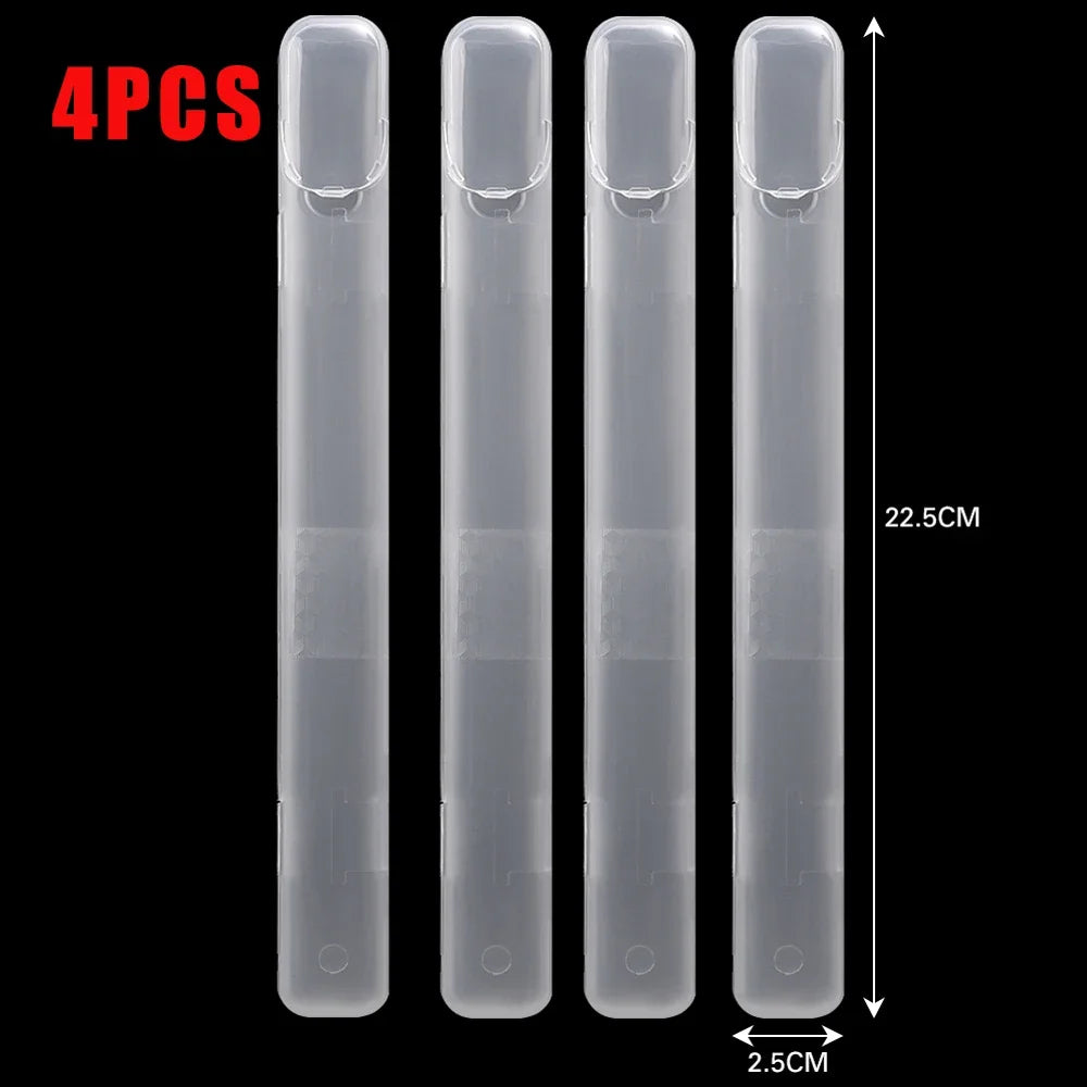 Set de Boîtes de Rangement Transparentes pour Pinceaux