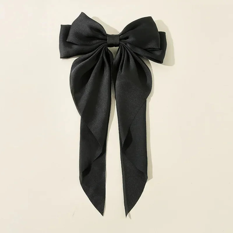 Barrette Nœud Satin Style Coréen