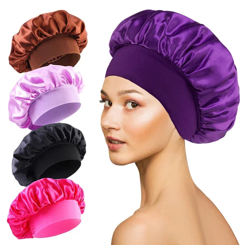 Bonnet de Nuit en Satin Soyeux - Protection Cheveux