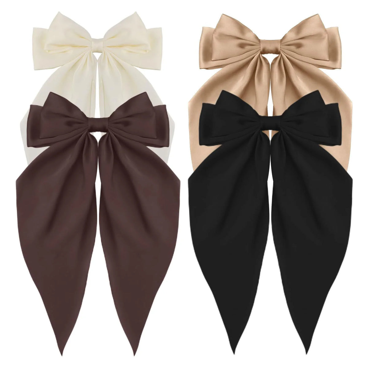 Barrette Nœud Satin Style Coréen