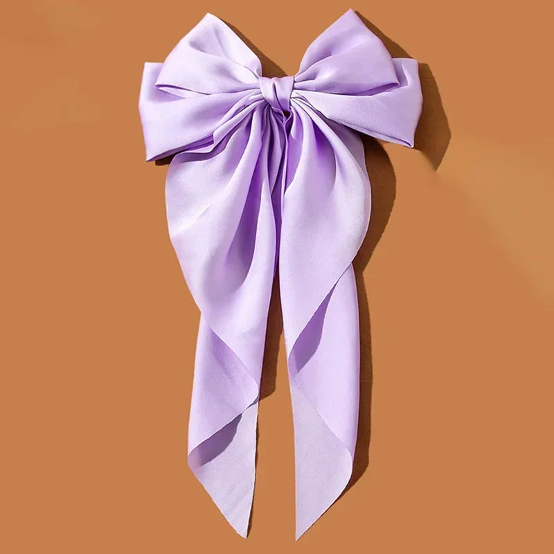 Barrette Nœud Satin Style Coréen
