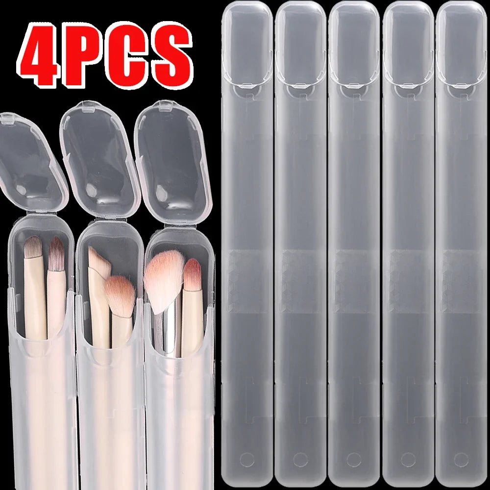 Set de Boîtes de Rangement Transparentes pour Pinceaux