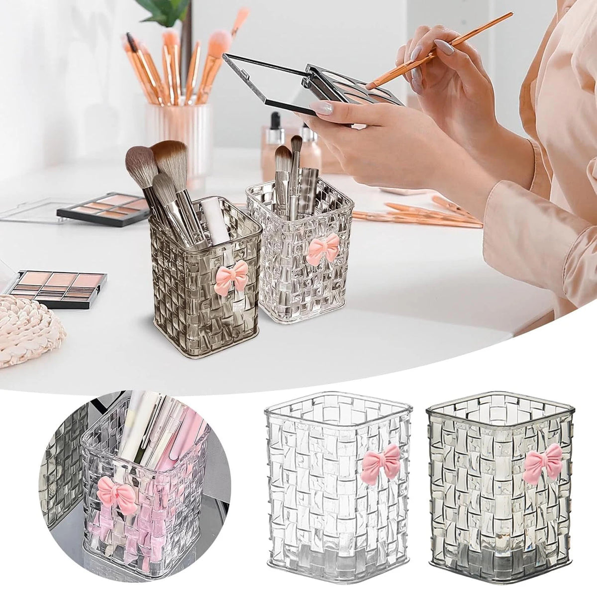 Organiseur Pinceaux Makeup en Acrylique