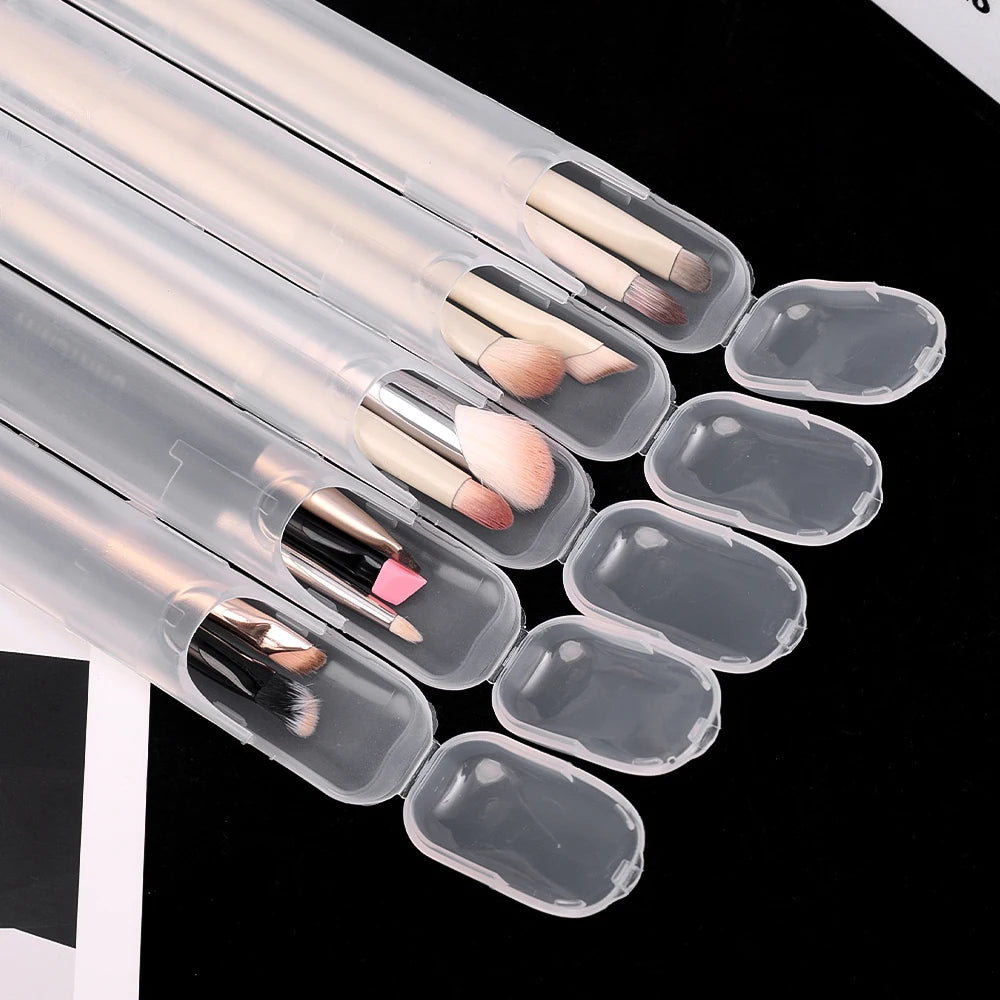 Set de Boîtes de Rangement Transparentes pour Pinceaux