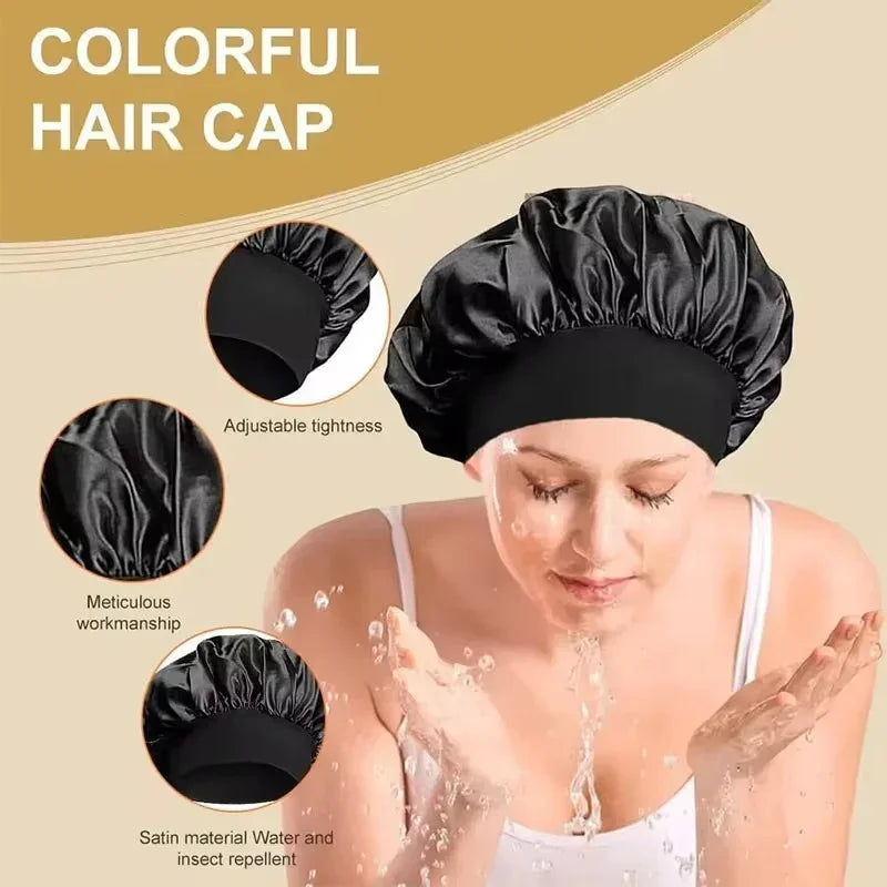 Bonnet de Nuit en Satin Soyeux - Protection Cheveux