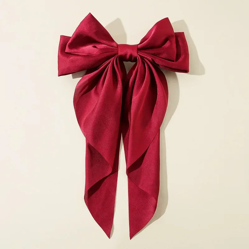Barrette Nœud Satin Style Coréen