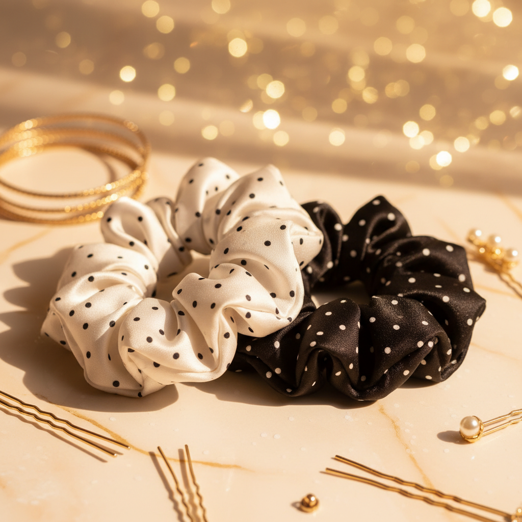 Chouchous blanc/noir et noir/blanc Auranya Glam
